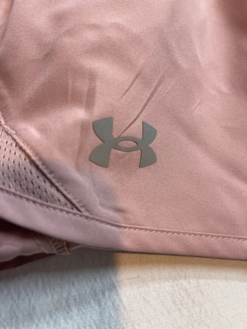 Under Armour Fly By 3 inch Rose Blush Running Shorts - Picture 11 of 11